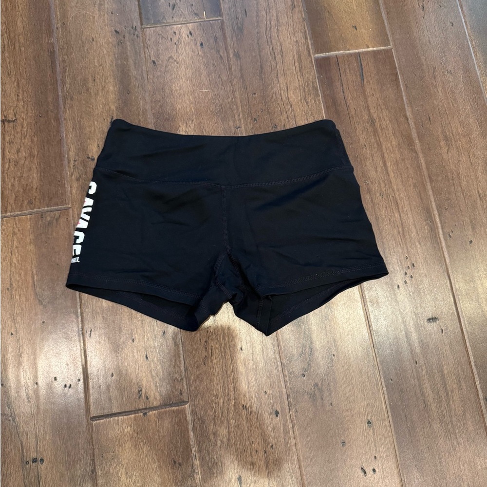 Savage Barbell Black Athletic Shorts Compression Fit